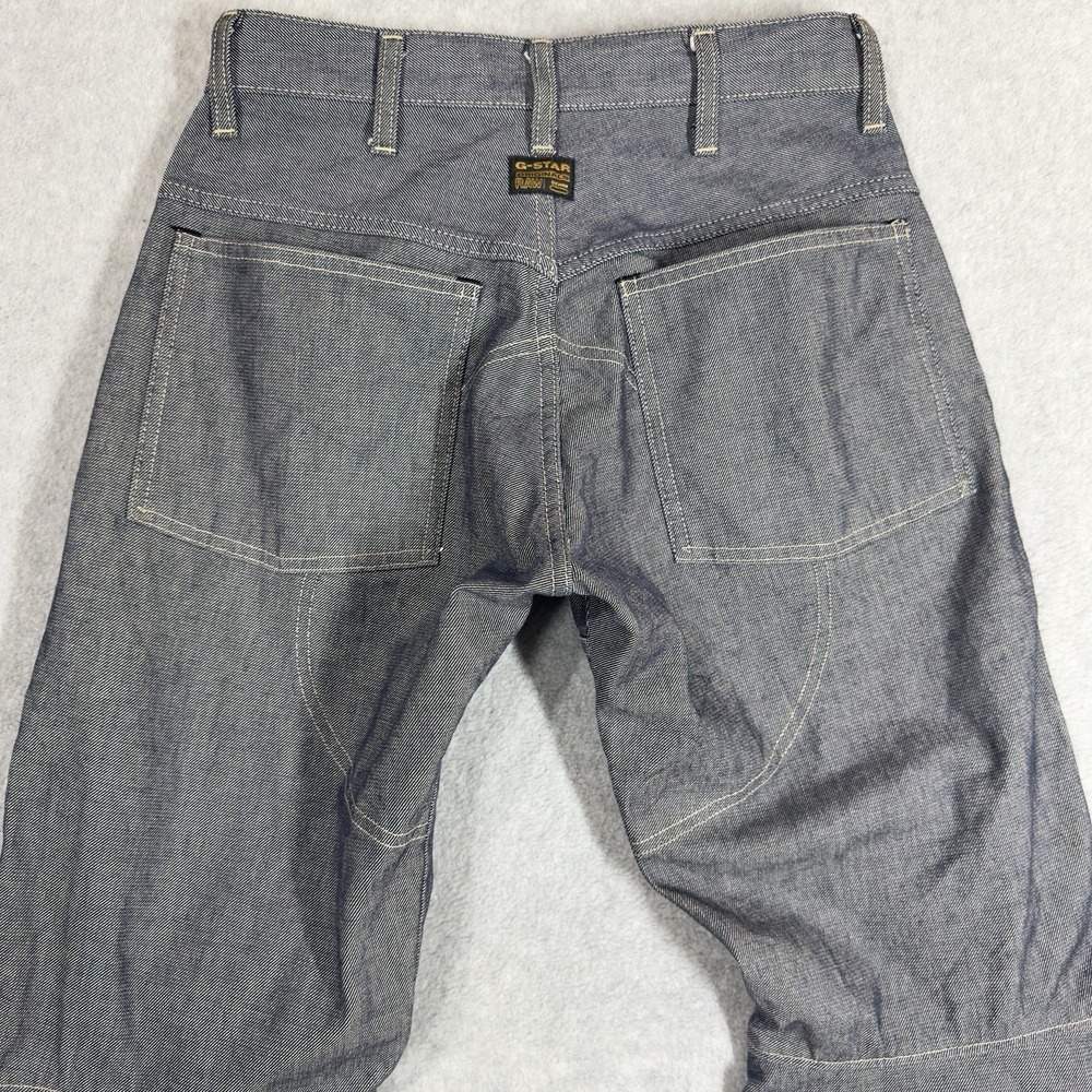 G Star Raw ELWOOD Jeans Mens 28x30 Blue Double Knee Heavyweight Canvas Workwear - Picture 3 of 8
